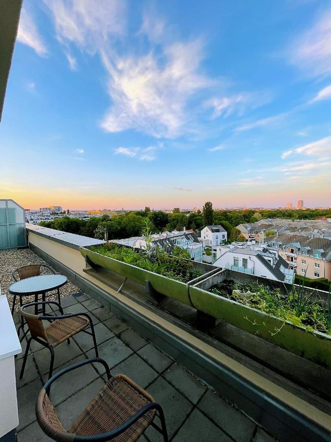 Schone Wohnung Mit Dachterrasse Wina Bagian luar foto